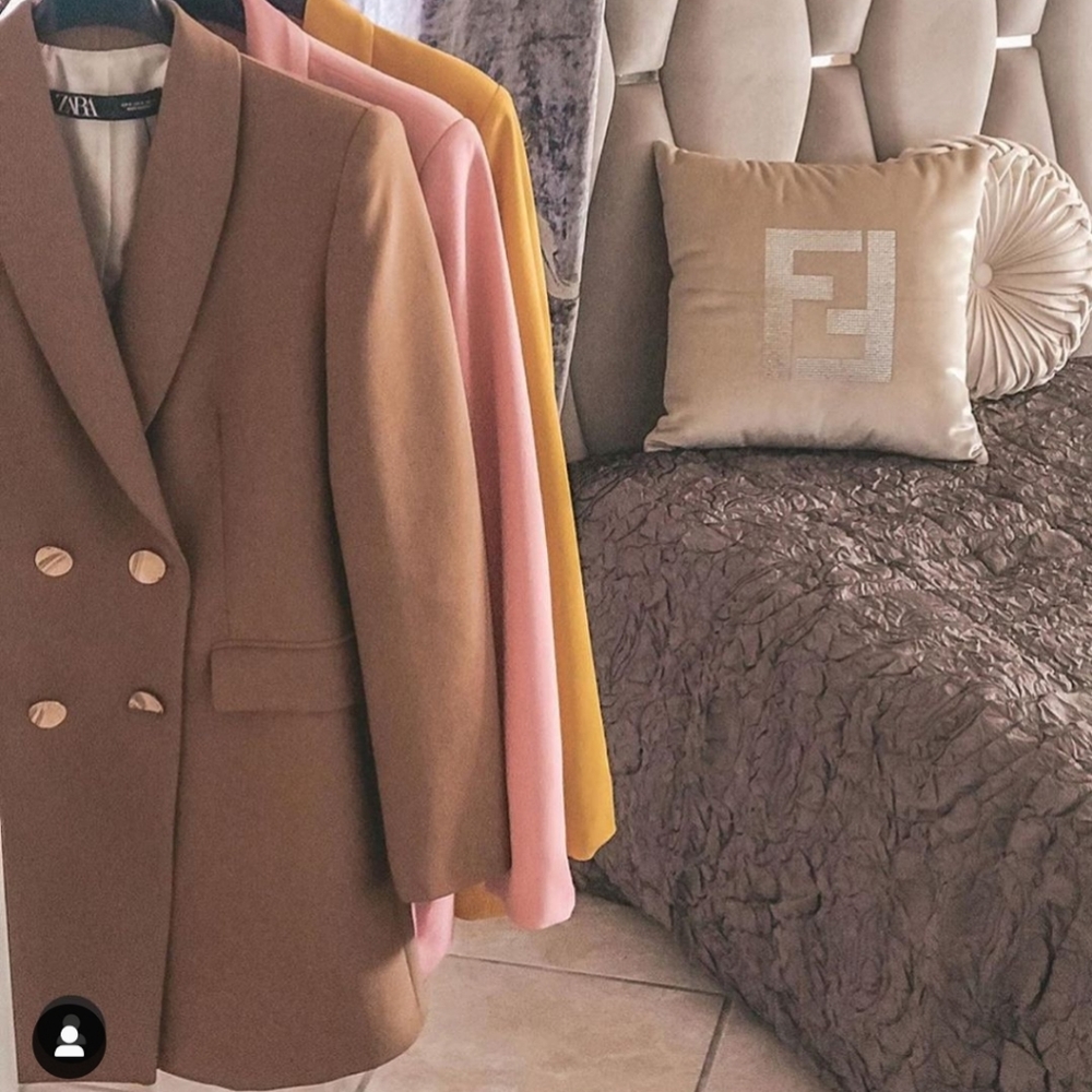 Zara Gold Button Frock/Blazer